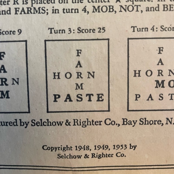 Vintage 1950’s Scrabble Game - Picture 5 of 5